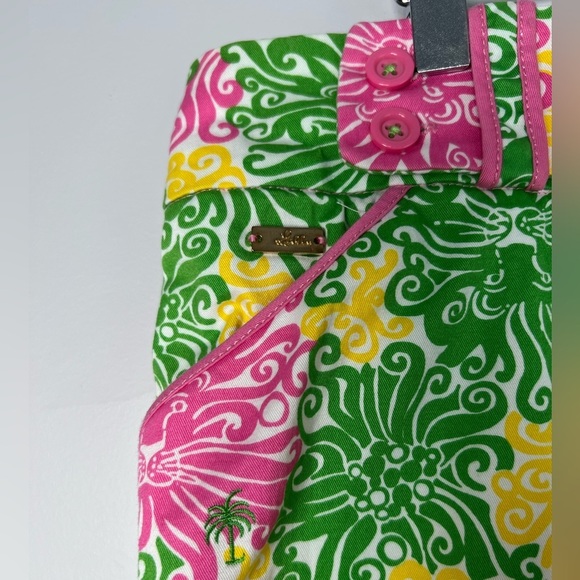 Lilly Pulitzer Crop Ankle Pants Sunny Lion AOP Women’s 8 - Picture 4 of 9
